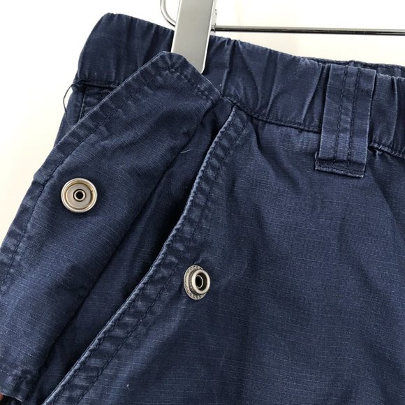 Ralph Lauren Ripstop Cargo Shorts Youth Boys 20 Blue Pony Pockets Elastic Hiking - Picture 9 of 16